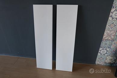 2 ante MDF laccato bianco cm 23,6 x 89,7
