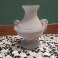 Vaso in vetro scavo stile Murano fatto a mano