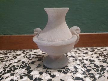 Vaso in vetro scavo stile Murano fatto a mano