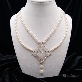 Collana Perle Vintage Vittoriano Artigianale