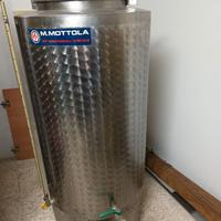 bidoni olio acciaio inox