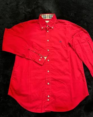Camicia Maniche Lunghe Burberry Rossa Tg L | 4