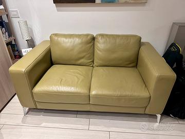 Divano in pelle pieno-fiore Chateau d’Ax