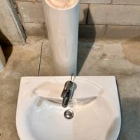 Colonna + lavabo bagno + miscelatore Dolomite