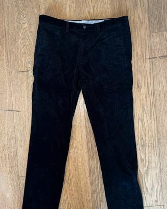 Pantaloni Ralph Lauren in velluto a coste blu scur