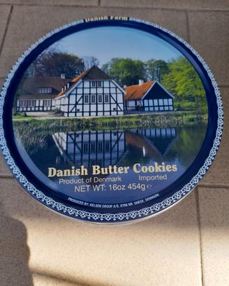 Scatola metallo Danish butter cookies