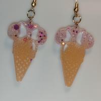 orecchini gelato con fiocco