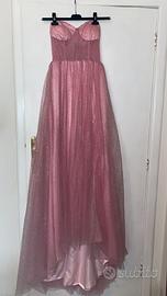 Vestito rosa cerimonia come nuovo
