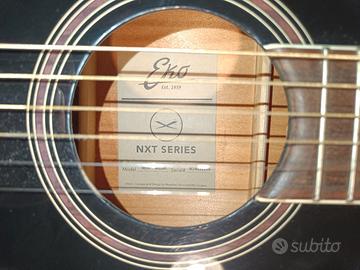 CHITARRA ACUSTICA EKO NXT PARLOR NERO LUCIDA