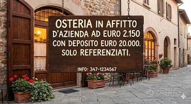 30n AziendaSi osteria bar in gestione