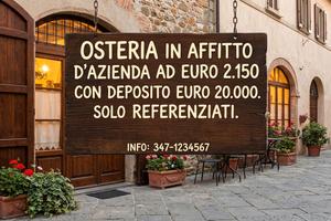 30n AziendaSi osteria bar in gestione