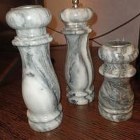 set saliera + macinapepe in marmo