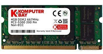 RAM SODIMM DDR2 4GB singola per notebook