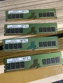 Memoria RAM ddr4 SAMSUNG 32GB (8GBX4) PC4 2666v
