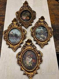 4 quadretti vintage