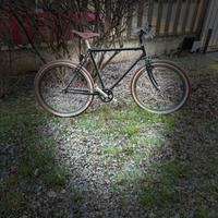 Bicicletta Fixed Urban City sella Brooks