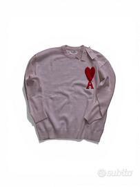 Maglione Ami Paris Bianco Originale