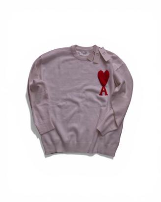 Maglione Ami Paris Bianco Originale