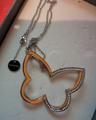 Collana acciaio . swarovsky  Brosway