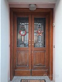 Porta ingresso in legno massiccio