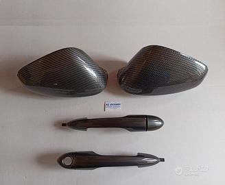 Maniglie brunite Originali + calotte carbon