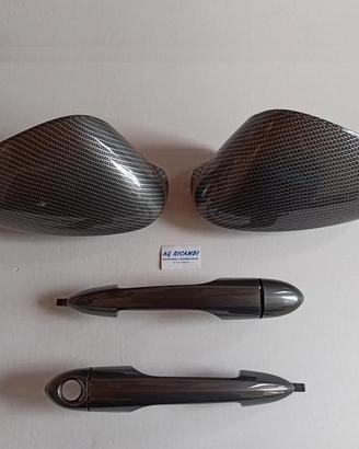 Maniglie brunite Originali + calotte carbon