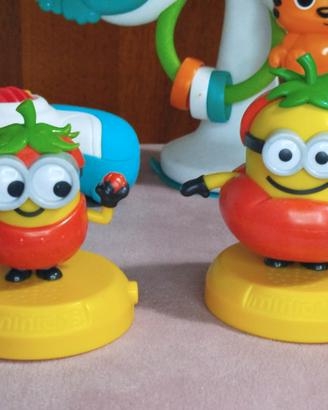 Lotto 2 Personaggi Minions Fragola e Pomodoro