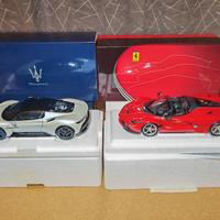 MASERATI MC20 + FERRARI LAFERRARI 1:18 BBR MODELS