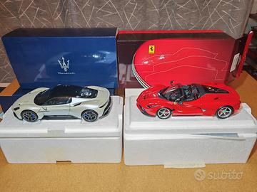 MASERATI MC20 + FERRARI LAFERRARI 1:18 BBR MODELS