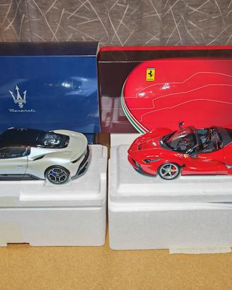 MASERATI MC20 + FERRARI LAFERRARI 1:18 BBR MODELS