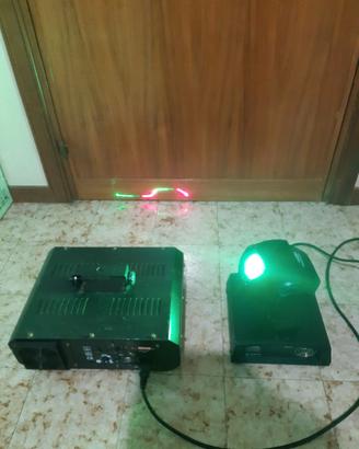 Effetti luce led dj feste live laser teste mobili