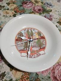 Piatti in ceramica con orologio
