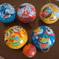 palle natalizie in metallo 