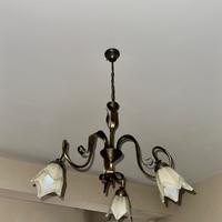 lampadario in ferro battuto