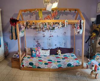Letto singolo a baldacchino per bambini