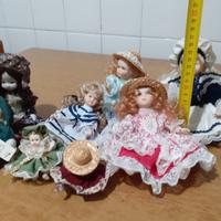 Bambole in porcellana  Biscuit e Capodimonte