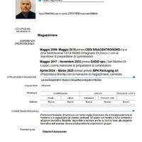 Magaziniere, Carrelista, Operaio