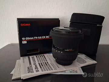 Nikon Sigma 10 20 4 5.6 EX DC Zoom Grandangolo