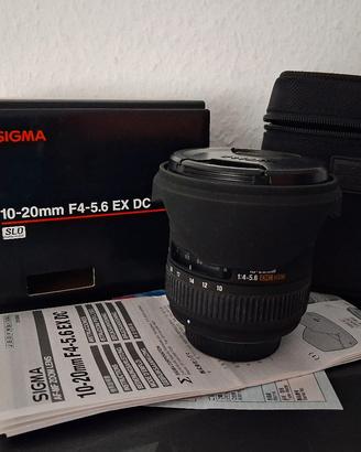 Nikon Sigma 10 20 4 5.6 EX DC Zoom Grandangolo