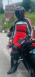 Tuta da moto divisibile
