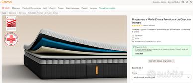 Materasso a Molle alla Francese 140x200 IMBALLATO