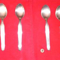 6 cucchiaini silver plated anni 80