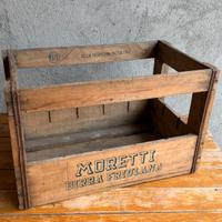 Cassetta Cassa In Legno Birra Moretti Anni ‘50