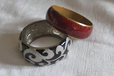 2 Braccialetti in metallo
