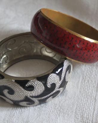 2 Braccialetti in metallo