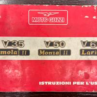 Libretto  manutenzione Guzzi Imola Monza e Lario