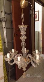 Lampadario Venini anni 70