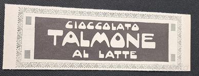 Pubblicità d'epoca Cioccolato Al Latte Talmone