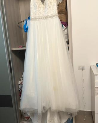 Vestito da sposa bianco donna 44/46 trattabile