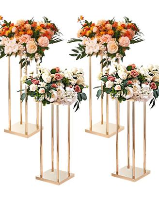 Portafiori Cubico Colonna 4 Pezzi Matrimonio Vaso